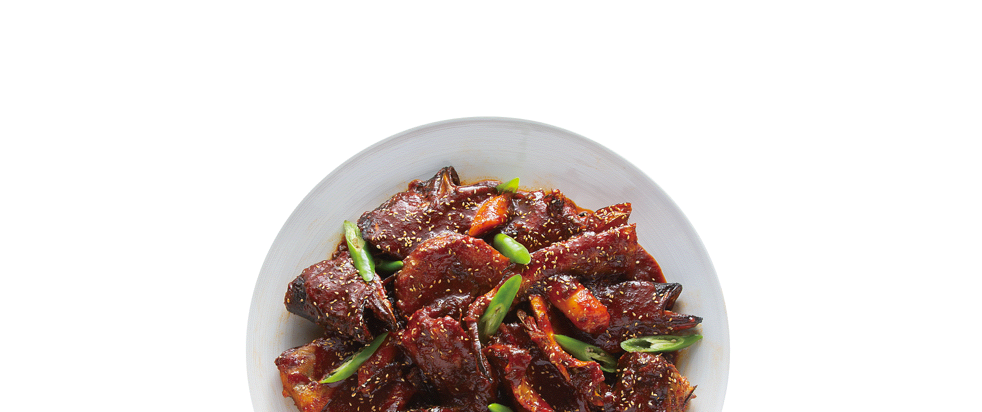 양념 코다리조림 클로즈업